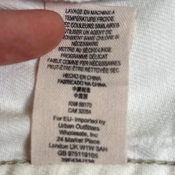 Free People Distressed Knit / Denim Jacket, Gray / White Jean, Medium - Picture 17 of 17